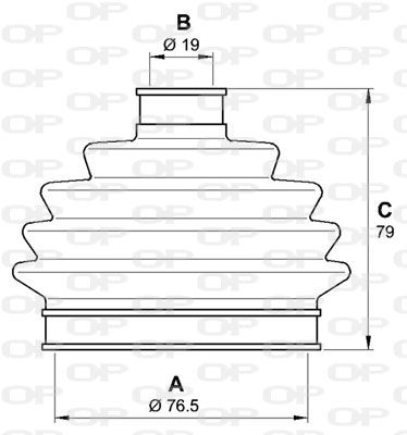 OPEN PARTS Комплект пылника, приводной вал SJK7015.00